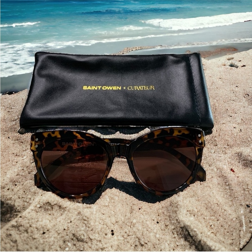 New Saint Owen x Curateur WYLDE Tortoise Shell Sunglasses - Picture 5 of 15